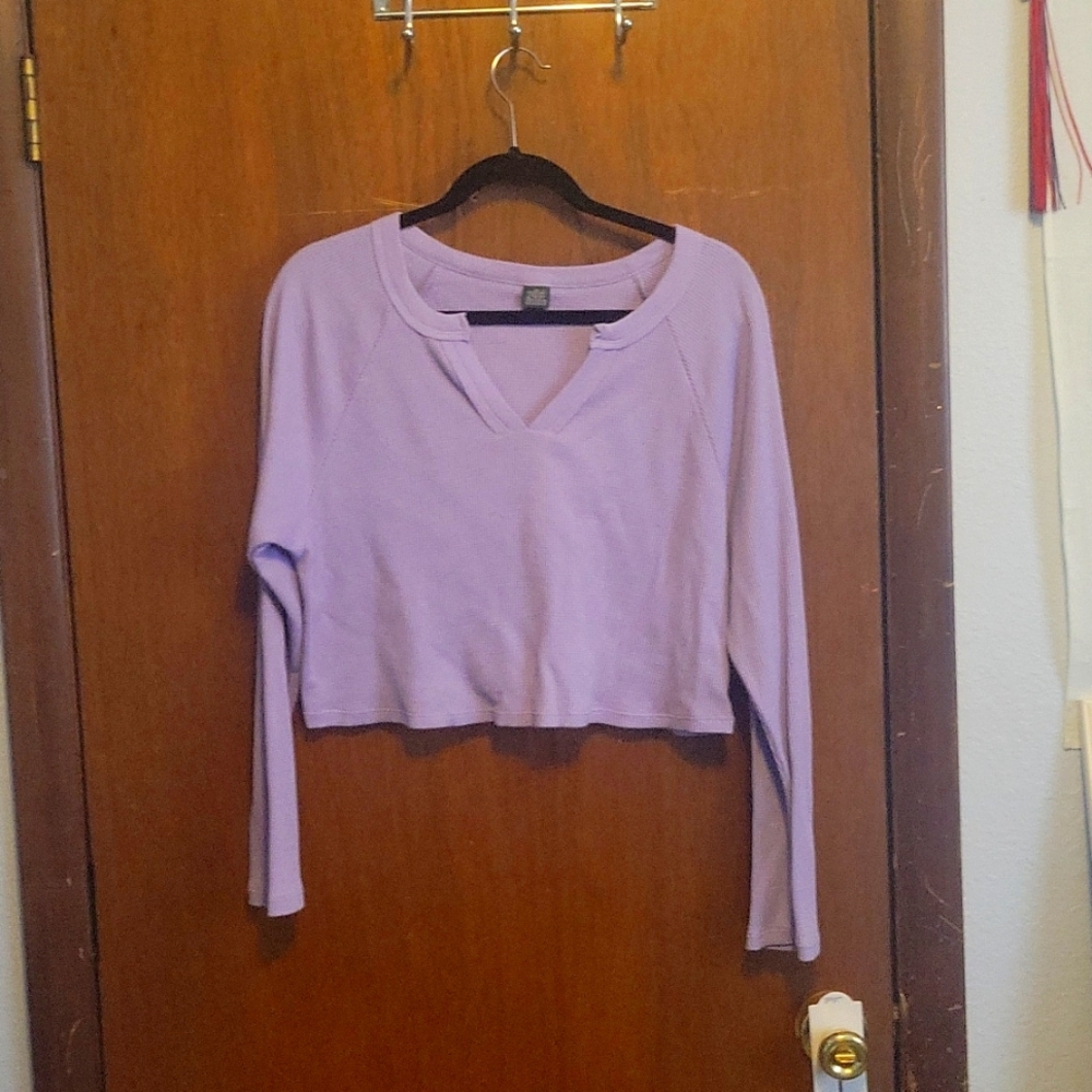 Light purple crop top